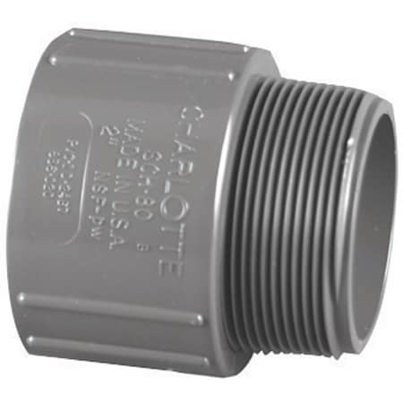 Charlotte Pipe And Foundry Charlotte Pipe 1/2 in. Slip X 1/2 in. D MPT PVC Adapter 1 pk PVC 08109 0600